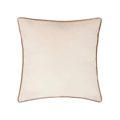 Juniper Ecru & Rust Velvet Cushion Cover - 45 x 45cm Textiles