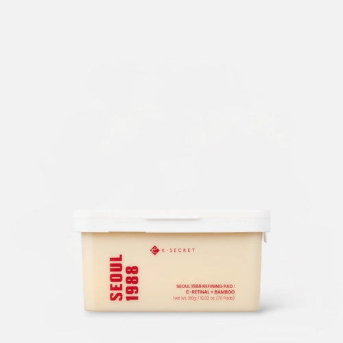 K - Secret Seoul 1988 Refining Pad: C - Retinal + Bamboo (70 Pads) وسادة كي سيكريت سيول 1988 لتنقية البشرة: سي - ريتينال + بامبو - Princess Cosmetics Qatar