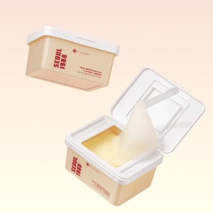 K - Secret Seoul 1988 Refining Pad: C - Retinal + Bamboo (70 Pads) وسادة كي سيكريت سيول 1988 لتنقية البشرة: سي - ريتينال + بامبو - Princess Cosmetics Qatar