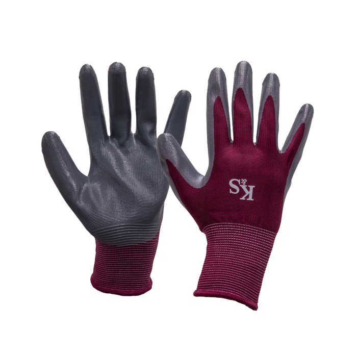 Kent & Stowe All Round Gloves Triple Pack - Plum nitrile glove