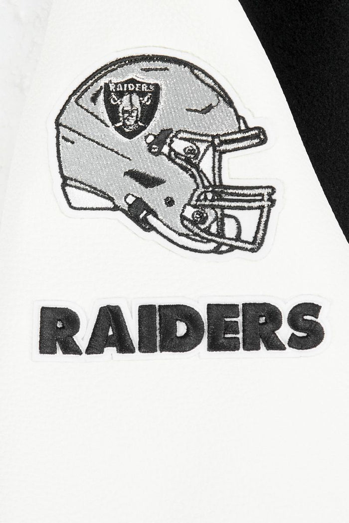 KIDS PRO STANDARD VARSITY JACKET RAIDERS - BLACK /WHITE