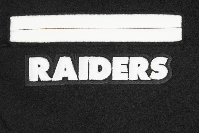 KIDS PRO STANDARD VARSITY JACKET RAIDERS - BLACK /WHITE