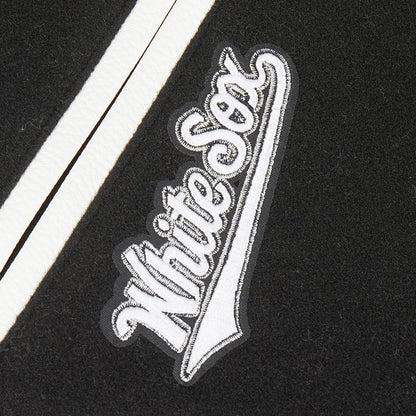 KIDS PRO STANDARD VARSITY JACKET WHITE SOX -  BLK/WHI