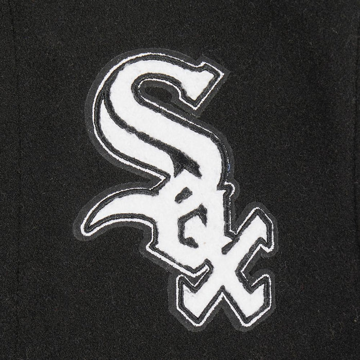 KIDS PRO STANDARD VARSITY JACKET WHITE SOX -  BLK/WHI