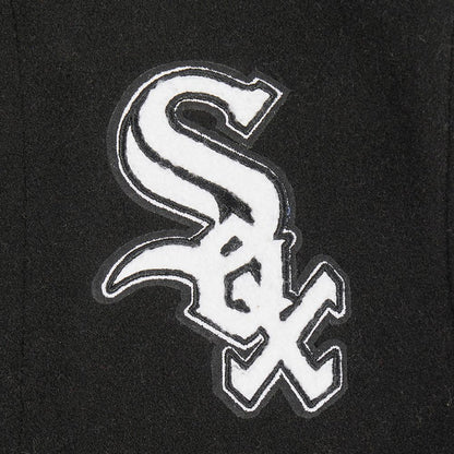 KIDS PRO STANDARD VARSITY JACKET WHITE SOX -  BLK/WHI