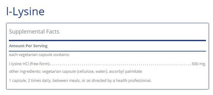 l-Lysine 90 capsules by Pure Encapsulations