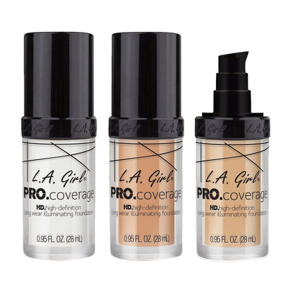 LA GIRL Pro Coverage HD High-Definition Long Wear Illuminating Foundation - ikatehouse