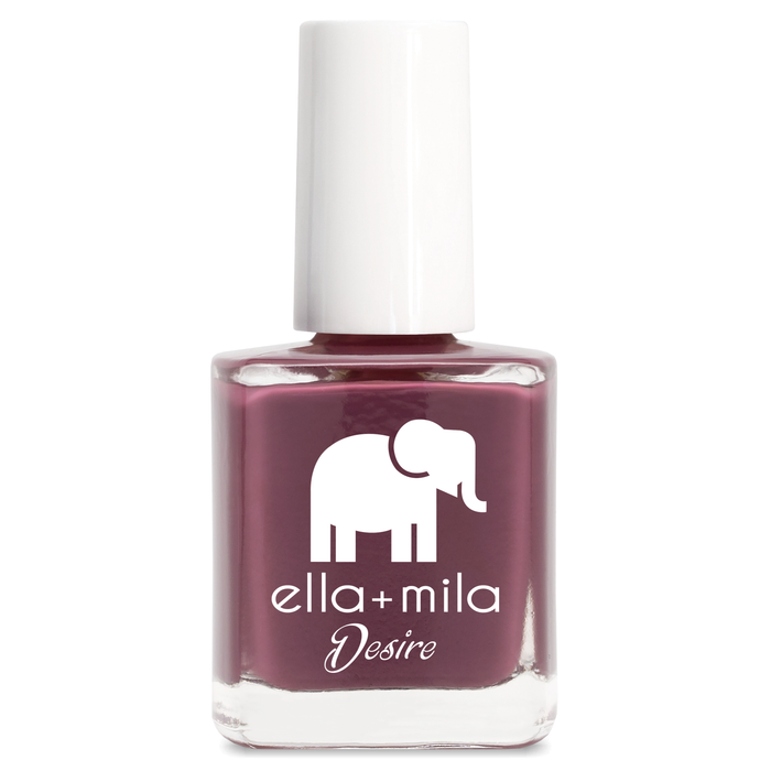 La Vie en Rose dark brown purple berry nail polish bottle – ella+mila Desire