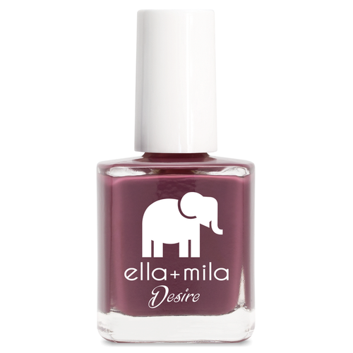 La Vie en Rose dark brown purple berry nail polish bottle – ella+mila Desire