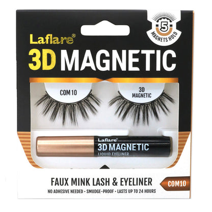 Laflare 3D Magnetic Eyelash & Eyeliner Combo - ikatehouse