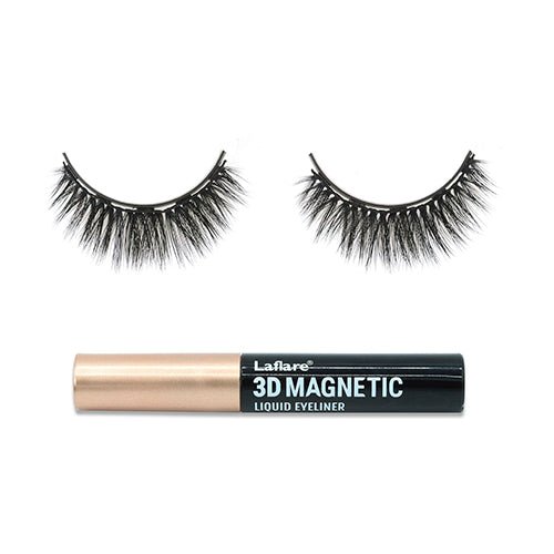 Laflare 3D Magnetic Eyelash & Eyeliner Combo - ikatehouse