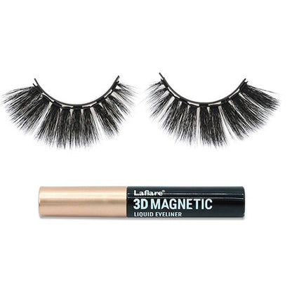 Laflare 3D Magnetic Eyelash & Eyeliner Combo - ikatehouse