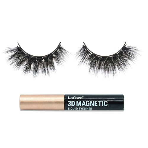 Laflare 3D Magnetic Eyelash & Eyeliner Combo - ikatehouse