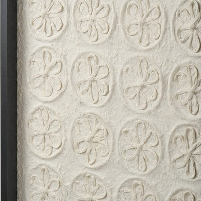 Laurel Circular Patterned Paper Wall Art with Black Frame - Set of 2 Accessories
