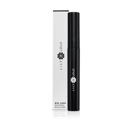 Lily Lolo Big Lash Mascara product box packaging — vegan gluten-free GMO-free paraben-free mascara