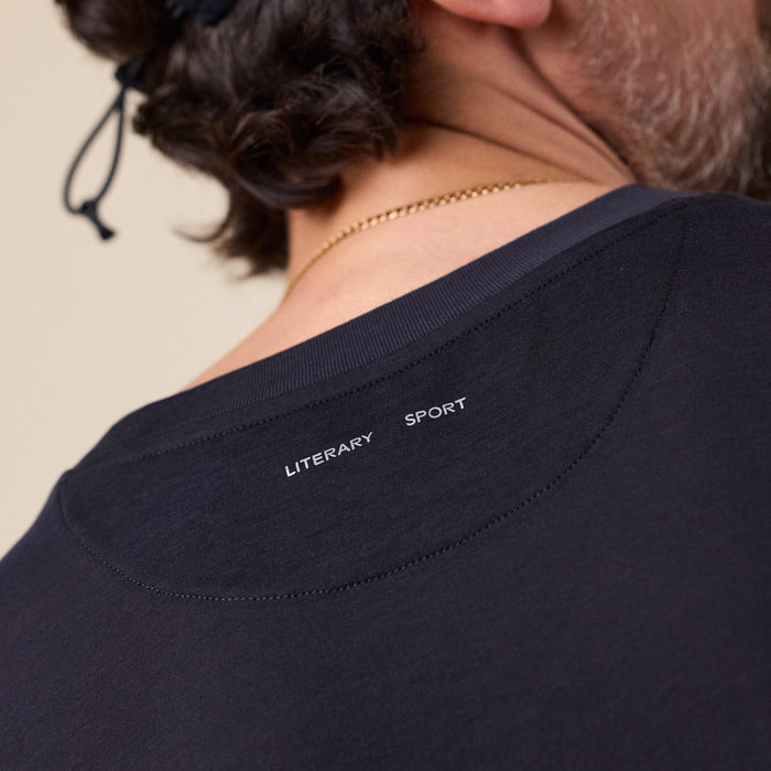 Literary Sport - James Run T-Shirt - Black