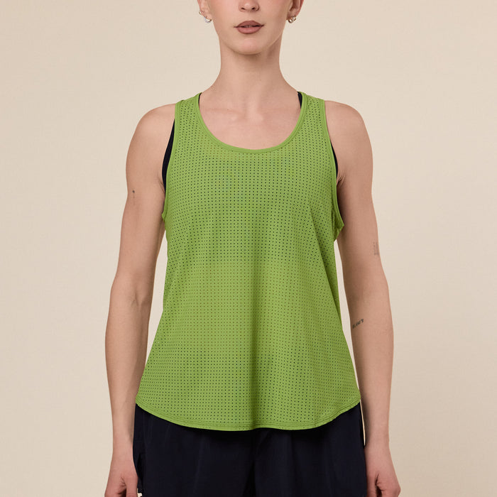 Literary Sport - Leni Run Tank / Vest - Verdant