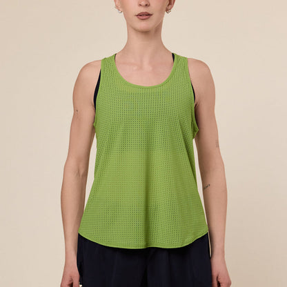 Literary Sport - Leni Run Tank / Vest - Verdant
