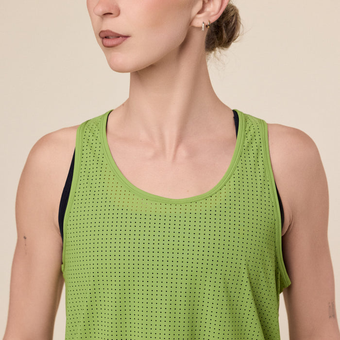 Literary Sport - Leni Run Tank / Vest - Verdant