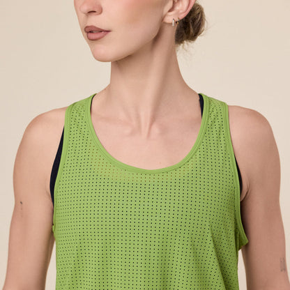 Literary Sport - Leni Run Tank / Vest - Verdant