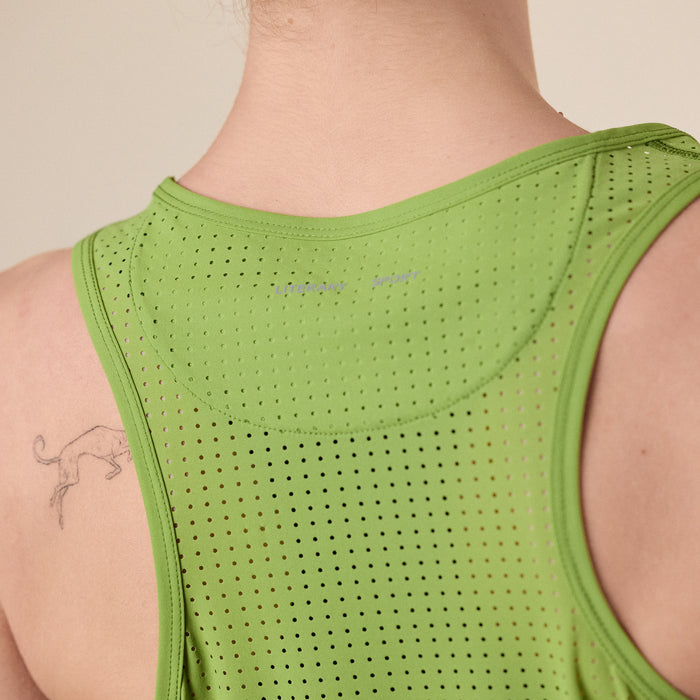 Literary Sport - Leni Run Tank / Vest - Verdant