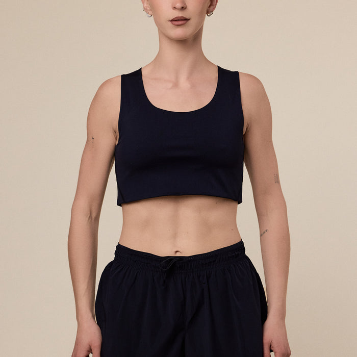 Literary Sport - Maud Sports Bra Top (Long) - Black