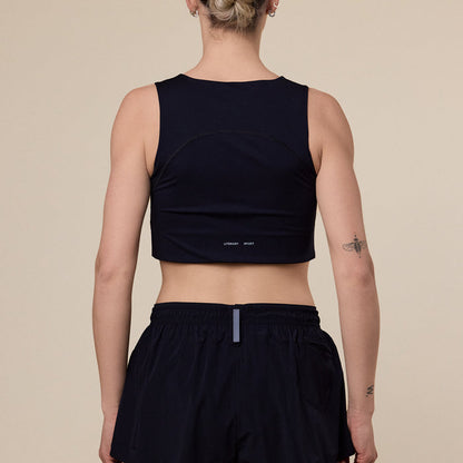 Literary Sport - Maud Sports Bra Top (Long) - Black
