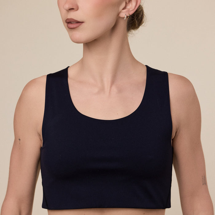 Literary Sport - Maud Sports Bra Top (Long) - Black