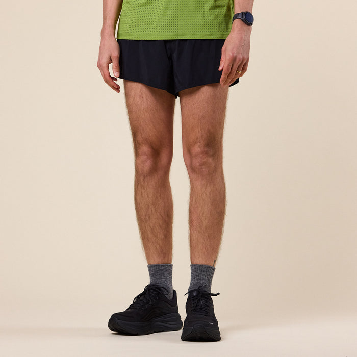 Literary Sport - Morrison Run Split Short (Unisex) - Black