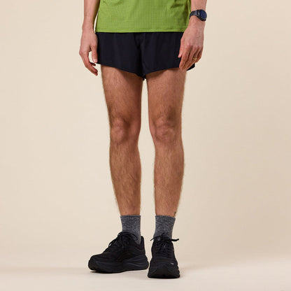 Literary Sport - Morrison Run Split Short (Unisex) - Black