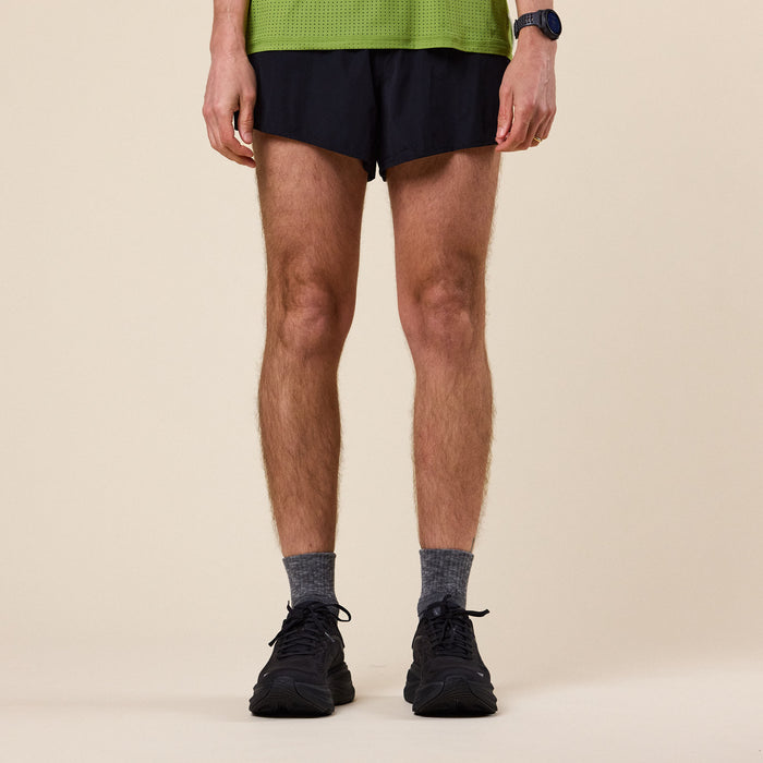 Literary Sport - Morrison Run Split Short (Unisex) - Black