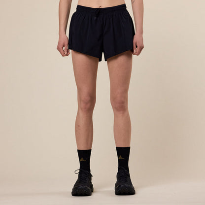 Literary Sport - Morrison Run Split Short (Unisex) - Black