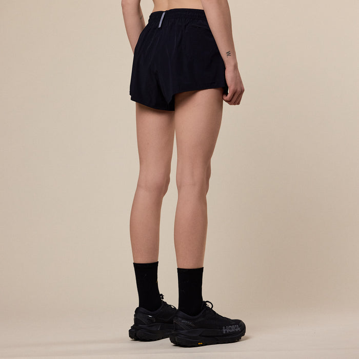 Literary Sport - Morrison Run Split Short (Unisex) - Black