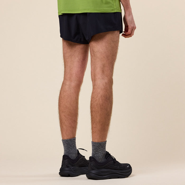 Literary Sport - Morrison Run Split Short (Unisex) - Black