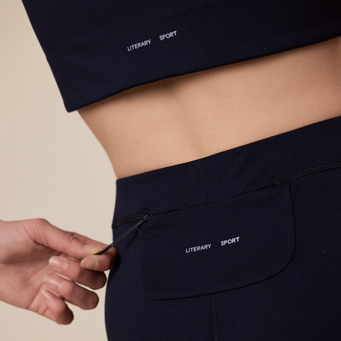 Literary Sport - Neale Run Tight Short - Black