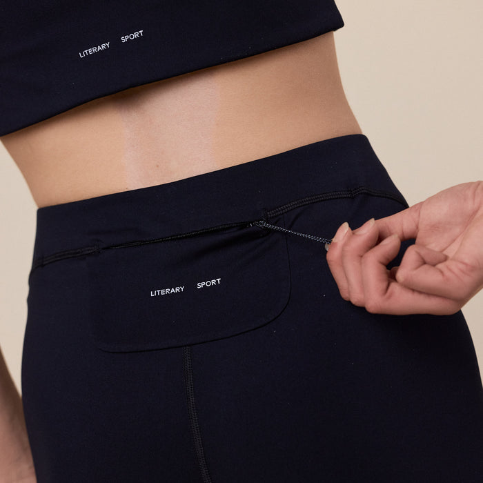 Literary Sport - Neale Run Tight Short - Black