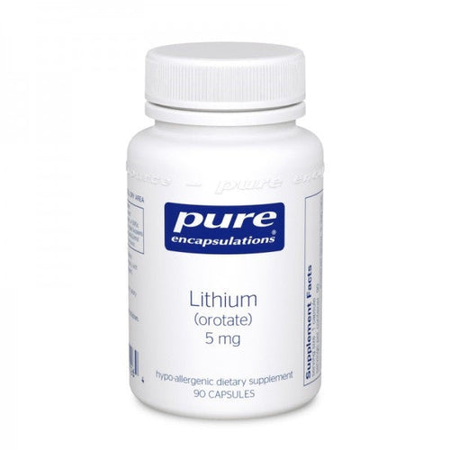Lithium Orotate 5mg 90 capsules by Pure Encapsulations