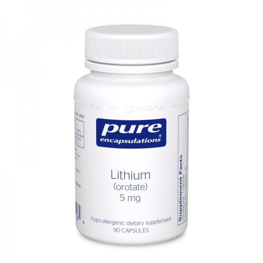 Lithium Orotate 5mg 90 capsules by Pure Encapsulations