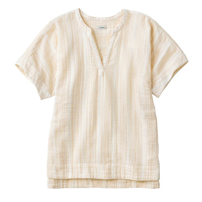 L.L Bean Women's Short Sleeve Cloud Gauze Shirt