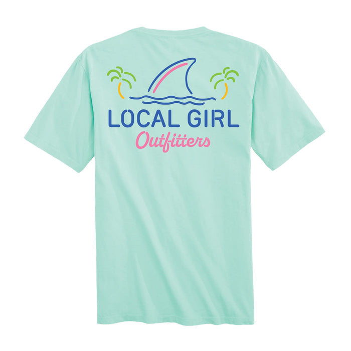 Local Boy Outfitters Women's Shark Fin Short-Sleeve Tee