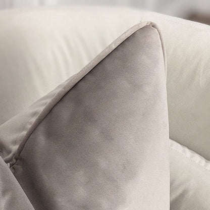 London Warm Grey Velvet Piped Cushion Cover - 46x46cm Textiles