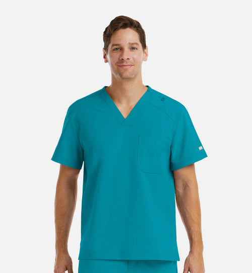 Maevn Momentum Mens V-Neck 1-Pocket Tuck In Scrub Top