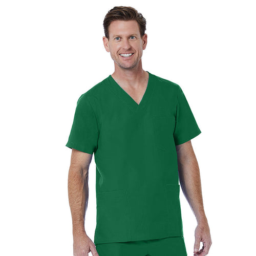 Maevn Red Panda Mens 3-Pocket Scrub Top