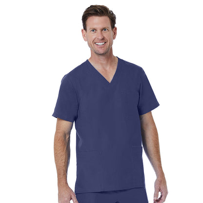 Maevn Red Panda Mens 3-Pocket Scrub Top