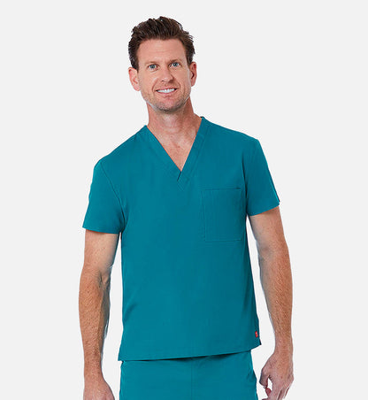 Maevn Red Panda Unisex 1-Pocket V-Neck Tuck In Scrub Top