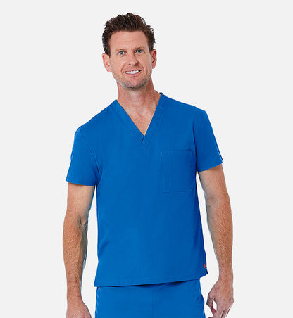Maevn Red Panda Unisex 1-Pocket V-Neck Tuck In Scrub Top