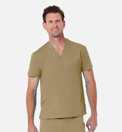Maevn Red Panda Unisex 1-Pocket V-Neck Tuck In Scrub Top