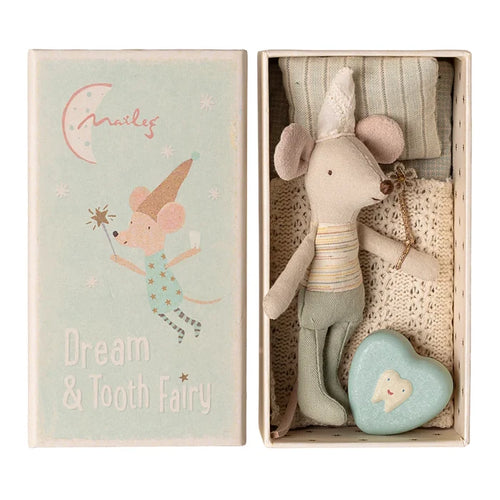 Maileg Tooth Fairy Mouse Little Brother in Matchbox