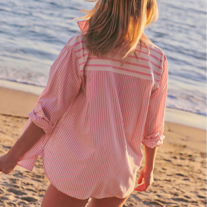 Marine Layer Women's Jane Relaxed Long Sleeve Shirt
