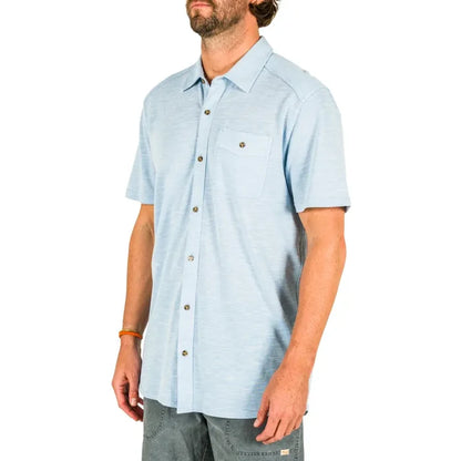 Marshwear Men's Coffin Point Knit Short Sleeve button-up Shirt